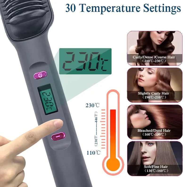 Multifunctional Electric Hair Straightening Comb