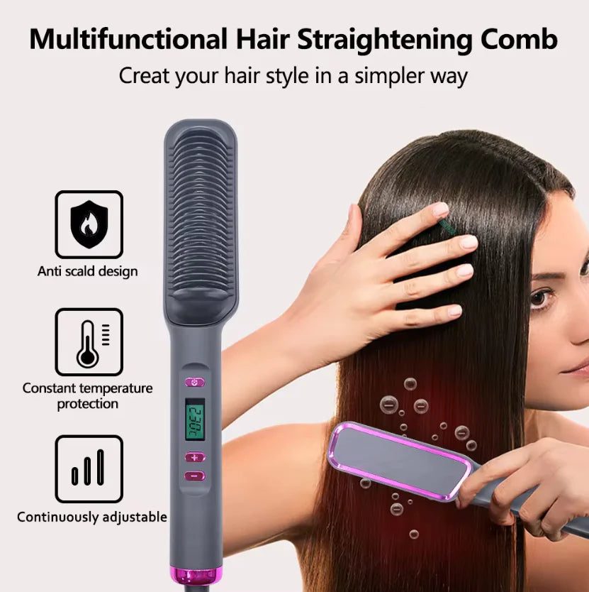 Multifunctional Electric Hair Straightening Comb