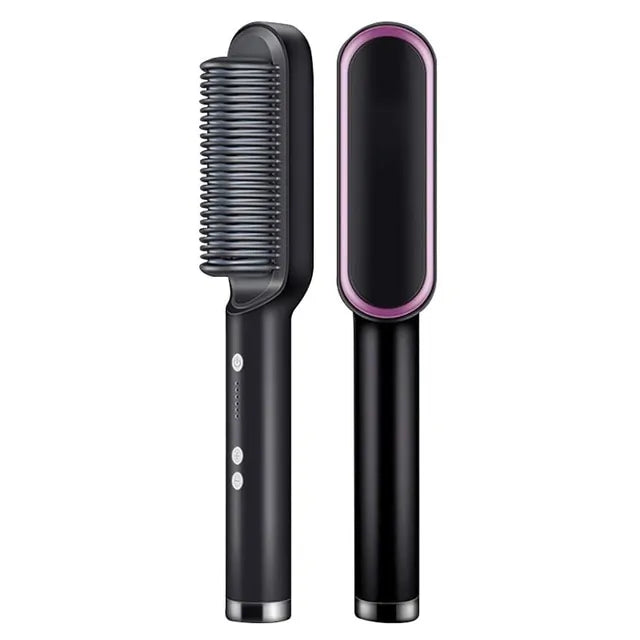 Jettomatic Ceramic Hair Straightener and Curler Brush